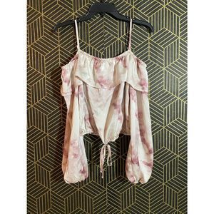 Gypsies & Moondust Off the Shoulder Crop Top